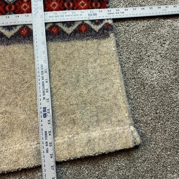 Vintage Cabela's Aztec Sherpa fleece mock neck sweatshirt size XL - Picture 4 of 4